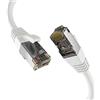 EFB-Elektronik - Cavo di rete CAT. 8 fino a 40 Gb - Cavo Ethernet LAN da 0,25 m con protezione antipiega - Trasmissione PoE di dati ed alimentazione - Connettore RJ45, schermatura S/FTP PIMF - Bianco
