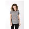 super.natural W Everyday SS - Maglietta a Maniche Corte da Donna con Lana Merino, con Maniche Corte, Donna, SNW015710K34XS, Grigio Argento Melange, XS