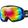 OutdoorMaster Owl Occhiali da sci OTG, occhiali da snowboard per uomini, donne e giovani, antiappannamento, 100% protezione UV