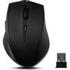 Speedlink CALADO - Silent Mouse Wireless Senza Fil USB, Pulsantiera Silenzioso, Piacevole Sensazione al Tatto, Vellutata con Superficie Gommata, per PC, Laptop, Notebook, Ufficio, nero