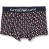 Emporio Armani Underwear Men's Boxer Classic Pattern Mix, Uomini, Marine Geometric Print,