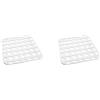 Snips SSnips Tappeto Lavello| 30,5 x 29 cm|100% Plastica Riciclata|Made in Italy| Bianco, 31x29 cm (Confezione da 2)