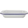 IBILI Piatto Fondo Rettangolare Blanca 27 cm, Porcellana, Bianco, Taglia Unica