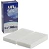 UFI Filters, Filtro Abitacolo Antipolline 53.108.00 | per Ricambio, Adatto a Auto, Applicabile su Diversi Modelli Honda CR-V, Civic VII, Element, FR-V