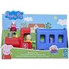 Peppa Pig - Il Treno della Signorina Coniglio, Giocattolo per età Prescolare Staccabile, 2 Action Figure, Ruote Che Girano, dai 3 Anni in su, Multicolore