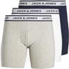 JACK & JONES JACSOLID Boxer Briefs 3 Pack Pantaloncino, Multicolore, XL Uomo