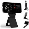 MOFT Treppiede Smartphone per iPhone Serie 16/15/14/13, Universale Invisibile Mini Treppiede Supporto per Telefono con 3 Modalità per Self-Vlogging, Sfogliare, Macrofotografia, Videochiamata, Nero Jet
