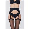 Tezenis Reggicalze Regolabile In Microfibra Riciclata Donna Nero