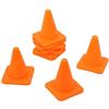 SET 10 CONI IN GOMMA - ARANCIO