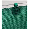 edenvista Clips di Fissaggio trattati Anti-UV per Rete frangivista da 90 a 350 g/m2 | Lotto di 200 Pezzi, Colore Verde.