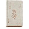 Miquelrius - Taccuino logbook (92 x 144 mm), 100 fogli bianchi lisci, Copertina in cartone foderato con lino, Dettagli in stamping e taglio colorato rame