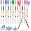 OFFCUP Penne a inchiostro gel, 12 penne a sfera a inchiostro liquido, punta fine da 0,5 mm, penne gel in stile giapponese, per scrivere e diari, cancelleria per casa, scuola, ufficio (multicolore)