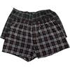 Bigdale 2 Boxer Uomo a Quadri | Mutande Uomo Taglie Forti 3XL-10XL | Boxer Uomo Cotone 100% | Mutande Uomo Boxer Extra Large Facile da Pulire, da Stirare, Traspirante | Black Checked, 7XL