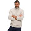 JP 1880 Maglione, Collo Alto, Maglia a Treccia, Sabbia, XX-Large Uomo