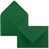 FarbenFroh by GUSTAV NEUSER 25x Buste B6-17,5 x 12,5 cm - verde scuro - colla umida con lembo a punta - 120 g/m² - per matrimoni, biglietti d'auguri, inviti