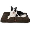 Bedsure Cuscino per Cani Taglia Grande - Cuscini per Cani Taglia Media Tappeto Cane Cuscino Cane Interno Cuscino Cuccia Cane Impermeabile 91x68x10 cm Marrone Lavabile