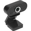 Natudeco Webcam per PC 1080P Videocamera per PC Full HD stereo con microfono per la riduzione automatica del rumore per webinar Videoconferenza Video di gioco dal vivo