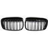 TOPTHAN Coppia di griglie anteriori a doppia linea X1 F48 F49 2016 2017 2018 2019, colore nero lucido