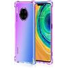 Dedux Cover per Huawei Nova 8i / Honor 50 Lite, Custodia Trasparente Gradiente Protettivo TPU Case, Ultra Sottile Rinforzo a Quattro Angoli Cover (Viola/Blu)