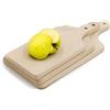 Relaxdays Tagliere in Legno e Marmo, Asse da Cucina, HLP: 1,5x38x18 cm, per  Salumi e Formaggi, Marrone Naturale Bianco