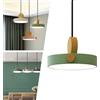 Mengjay Lampada A Sospensione LED Tavolo Da Pranzo Lampadario,Industriale Retro Light Lampada a Soffitto,Metallo Moderna Lampadario per Soggiorno Sala Da Pranzo Camera (Verde)