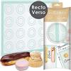 ScrapCooking 3181 - Tappeto in fibra di vetro, motivo: cavolo e macaron, tappeto in tela in fibra di vetro, antiaderente - per pasticceria accessorio da cucina