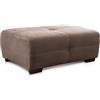 CAVADORE - Sgabello Mavericco/XXL in similpelle/stile industriale, adatto per divani grandi e divani ad angolo Mavericco, 108 x 71 x 41 cm (L x A x P) / microfibra marrone chiaro