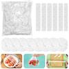 Yuechenggui 350 Sacchetti per Alimenti Freschi con Elastico - Coperchi Riutilizzabili per Ciotole - Pellicola Estensibile - Cuffie Copri Alimentiper Conservare Frutta, Verdura e Piatti (Trasparente)
