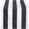 DII Nero & Bianco/tovagliolo, Black & White, 18x108 Table Runner