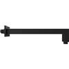 Parama Braccio doccia a gomito in ottone nero opaco 40 cm