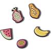 Crocs Frutta profumata Tropicale Confezione da 5, Charm Decorativi per Scarpe Unisex-Adulto