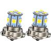 Ruiandsion 2pcs 10-80 V P26S LED Lampadina Super Bright 5050 9SMD Chipset 6000K White LED Lampadina per moto Faro