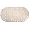 MSV - Tappetino da bagno in PVC con ciottoli - PVC 100% senza ftalati - 68 x 35 cm - Beige - Superficie antiscivolo per sicurezza e comfort - Facile da pulire