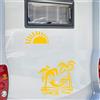 Adesivi camper MARE SOLE PALMA RELAX TENDA caravan roulotte accessori cod.1838