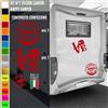 2 Adesivi camper LO AMORE NATURA SOLE CIELO caravan roulotte accessori cod.1835