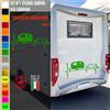 Adesivi camper PASSIONE PER LA ROULOTTE caravan roulotte accessori cod.1842