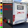 Adesivi camper BATTITO PASSIONE CUORE CAMPER caravan roulotte accessori cod.1839
