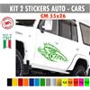 2 Adesivi Cinghiale JIMNY Defender Wrangler Cruiser Pajero 4x4 vari colori 1779