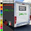 Adesivi camper BATTITO PASSIONE CUORE CAMPER caravan roulotte accessori cod.1839