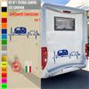 Adesivi camper PASSIONE PER LA ROULOTTE caravan roulotte accessori cod.1842