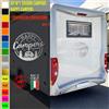 Adesivi camper I LOVE CAMPER AMORE PASSIONE caravan roulotte accessori cod.1822