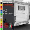 Adesivi camper IO AMO IL MIO CAMPER CUORE caravan roulotte accessori cod.1843
