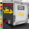 Adesivi camper ANIMALI FORESTA NATURA CIELO caravan roulotte accessori cod.1831