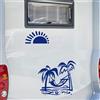 Adesivi camper MARE SOLE PALMA RELAX TENDA caravan roulotte accessori cod.1838