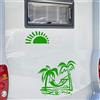 Adesivi camper MARE SOLE PALMA RELAX TENDA caravan roulotte accessori cod.1838
