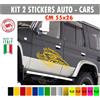 2 Adesivi Cinghiale JIMNY Defender Wrangler Cruiser Pajero 4x4 vari colori 1779