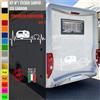 Adesivi camper PASSIONE PER LA ROULOTTE caravan roulotte accessori cod.1842