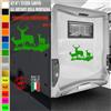 Adesivi camper ANIMALI FORESTA NATURA CIELO caravan roulotte accessori cod.1831