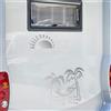 Adesivi camper MARE SOLE PALMA RELAX TENDA caravan roulotte accessori cod.1838