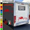 Adesivi camper PASSIONE PER LA ROULOTTE caravan roulotte accessori cod.1842
